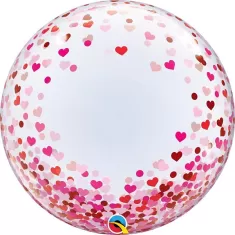 24" DECO BUBBLE RED PINK CONF